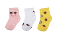 Дитячі шкарпетки для дівчинки NSD-439/3 (комплект 3 шт.)