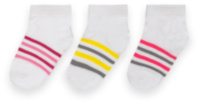Детские носки для девочки NSD-445/3 укороченные (комплект 3 шт.)