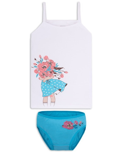 Детский комплект белья для девочки GABBI KTD-20-6 белый - фото №1 | Детская одежда ТМ GABBI