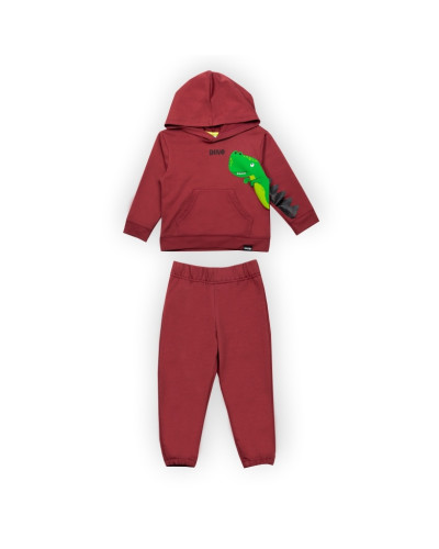 Детский костюм для мальчика GABBI KS-24-10 терракотовый - фото №1 | Детская одежда ТМ GABBI