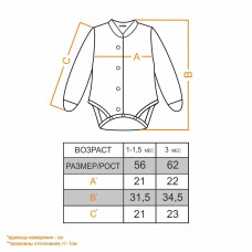 Детское боди для девочки *Рукавичка-1* тёплое | Детская одежда ТМ GABBI