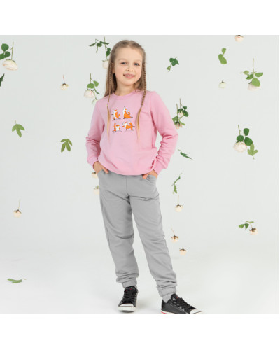 Детский костюм для девочки GABBI KS-24-15 розовый - фото №1 | Детская одежда ТМ GABBI