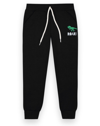 Детские брюки для мальчика GABBI BR-21-1-4 чёрные - фото №1 | Детская одежда ТМ GABBI