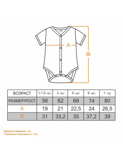 Детское боди для мальчика GABBI 