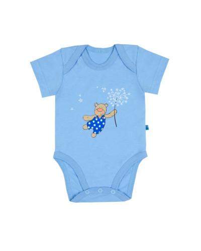 Детский боди для мальчика GABBI BD-25-1 голубое - фото №1 | Детская одежда ТМ GABBI