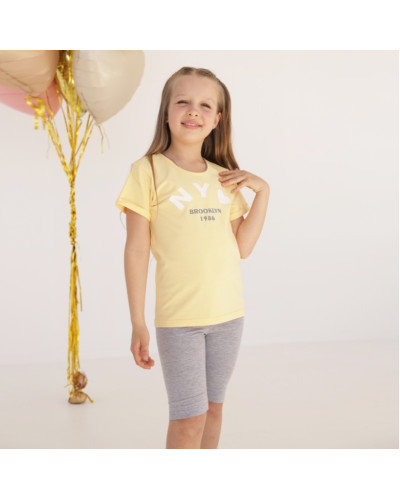 Детский костюм для девочки GABBI KS-24-25 жёлтый - фото №1 | Детская одежда ТМ GABBI