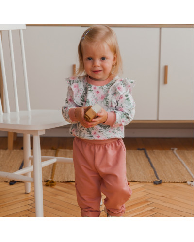 Детский костюм для девочки GABBI KS-21-31-1 пудровый - фото №1 | Детская одежда ТМ GABBI