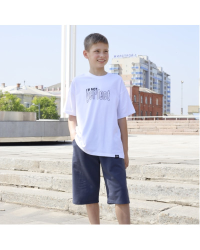 Подростковые шорты для мальчика GBI Teens SHTM-25-3 серые - фото №1 | Детская одежда ТМ GABBI