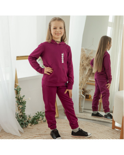 Детский костюм для девочки GABBI KS-24-11 Фиолетовый - фото №1 | Детская одежда ТМ GABBI