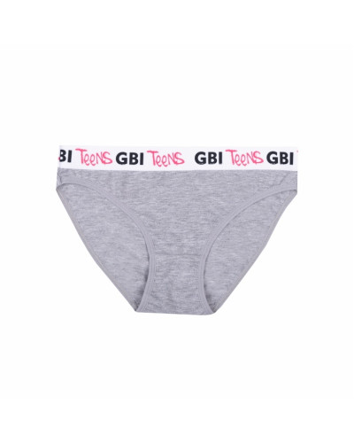 Подростковые трусы для девочки GBI Teens TRDT-24-2/1 серый меланж - фото №1 | Детская одежда ТМ GABBI