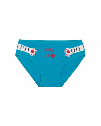 Детские трусы для девочки GABBI TRD-24-4/1 бирюзовые - фото №1 | Детская одежда ТМ GABBI