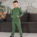 Детский костюм для мальчика GABBI KS-24-12 оливковый - фото №1 | Детская одежда ТМ GABBI