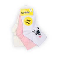 Детские носки для девочки NSD-434/3 (комплект 3 шт,) | Детская одежда ТМ GABBI