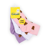 Детские носки для девочки NSD-644/3 (комплект 3 шт) | Детская одежда ТМ GABBI
