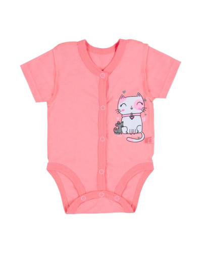 Детский боди для девочки GABBI BD-25-8 персиковое - фото №1 | Детская одежда ТМ GABBI