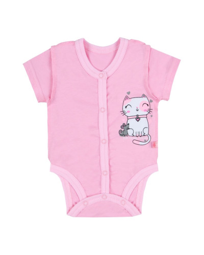 Детский боди для девочки GABBI BD-25-8 розовое - фото №1 | Детская одежда ТМ GABBI