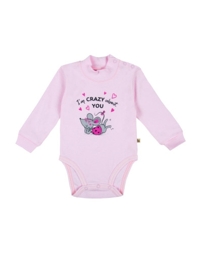 Детский боди для девочки GABBI BD-25-20 розовое - фото №1 | Детская одежда ТМ GABBI