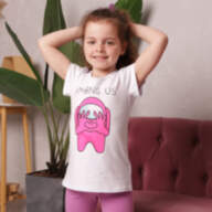 Дитяча футболка для дівчинки *Супер кідс* - Детская футболка для девочки *Супер кидс*