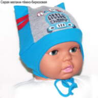 Дитяча шапка з ушками для хлопчика GSK-28 *Машина* - Детская шапка с ушками для мальчика GSK-28 *Машина*