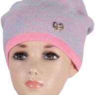 Дитяча зимова шапка в'язана для дівчинки GSK-71