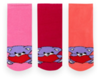 Дитячі махрові шкарпетки для дівчинки NSM-392