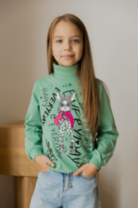 Дитячий светр для дівчинки SV-21-92-1 *Зайка*