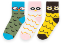 Дитячі шкарпетки для дівчинки NSD-420 махрові