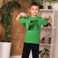 Дитяча футболка для хлопчика FT-21-8 *Табір френд* - Детская футболка для мальчика FT-21-8 *Лагерь френд*