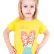 Дитяча футболка для дівчинки *Кеди* - Детская футболка для девочки *Кеды*