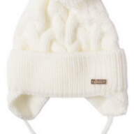 Дитяча шапка з вушками зимова в&#039;язана для дівчинки GSK-163 - Детская шапка с ушками зимняя вязаная для девочки GSK-163
