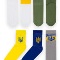 Дитячі патріотичні демісезонні шкарпетки NSD-381/3 (3 шт.) 