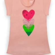 Дитяча футболка для дівчинки FT-21-9-1 - Детская футболка для девочки FT-21-9-1