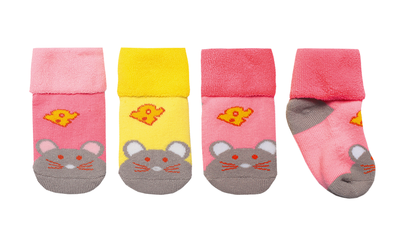 Дитячі шкарпетки для дівчинки NSD-73 махрові