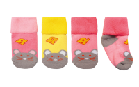 Дитячі шкарпетки для дівчинки NSD-73 махрові