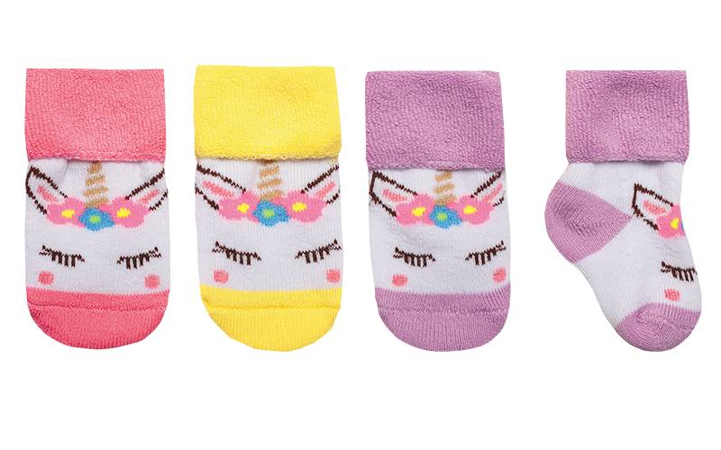 Дитячі шкарпетки для дівчинки NSD-72 махрові