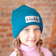 Дитяча зимова шапка в&#039;язана для дівчинки GSK-149 -  Детская шапка зимняя вязаная для девочки GSK-149 
