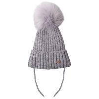 Дитяча зимова шапка в'язана для дівчинки GSK-159