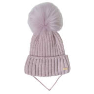 Дитяча зимова шапка в&#039;язана для дівчинки GSK-159 - Детская шапка зимняя вязаная для девочки GSK-159