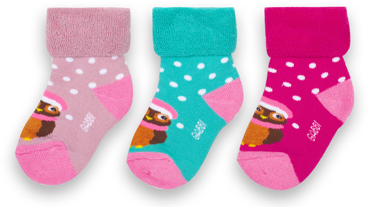 Дитячі шкарпетки для дівчинки NSD-137 махрові