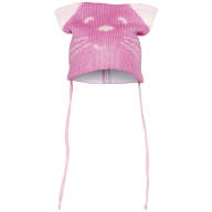 Дитяча шапка з вушками в&#039;язана демісезонна для дівчинки GSK-108 - Детская шапка демисезонная вязаная для девочки GSK-108