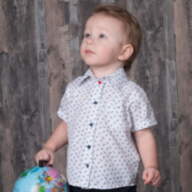 Дитяча сорочка для хлопчика *Якоря* - Детская рубашка для мальчика *Якоря*
