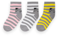Дитячі махрові шкарпетки для дівчинки NSD-408