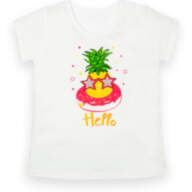 Дитяча футболка для дівчинки FT-22-6/1 *Hello* - Детская футболка для девочки FT-22-6/1 *Hello*