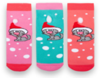 Дитячі шкарпетки для дівчинки NSD-136 махрові