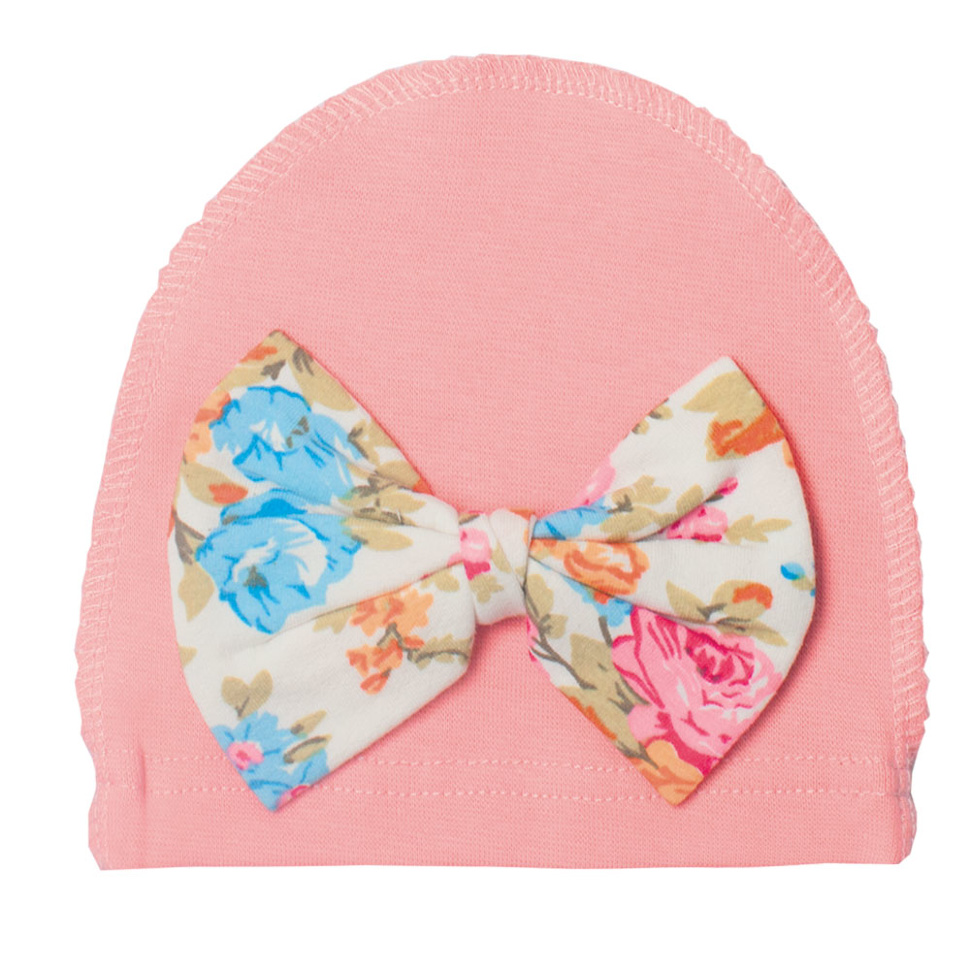 Дитяча шапочка для дівчинки SK-02-18 *Квітковий принт*