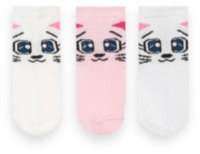 Дитячі шкарпетки для дівчинки NSD-434/3 (комплект 3 шт.)