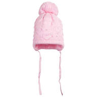 Дитяча шапка з вушками зимова в&#039;язана для дівчинки GSK-86 - Детская шапка зимняя вязаная для девочки GSK-86