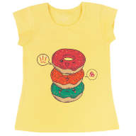 Дитяча футболка для дівчинки FT-19-16-1 *Вкусняшка* - Детская футболка для девочки FT-19-16-1 *Вкусняшка*