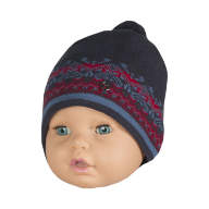 Дитяча шапка зимова  в&#039;язана для хлопчика GSK-88 - Детская шапка зимняя вязаная для мальчика GSK-88