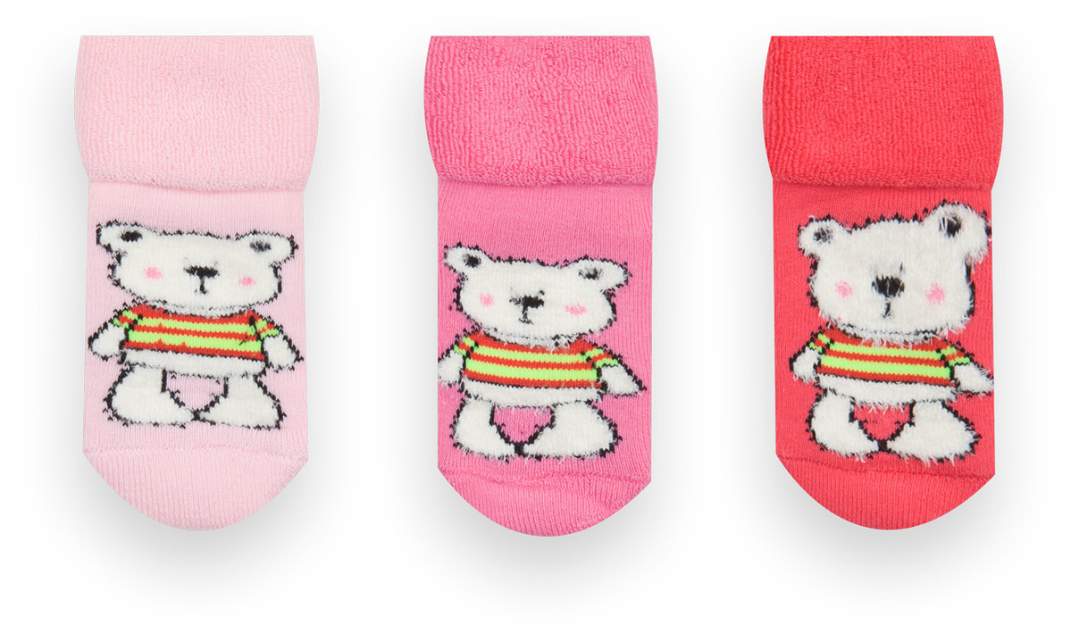 Дитячі махрові шкарпетки для дівчинки NSD-273